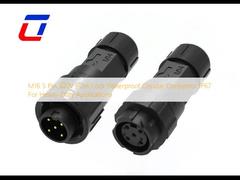 M16 5 Pin 300V Push Lock Conector circular à prova d'água IP67 para aplicações pesadas