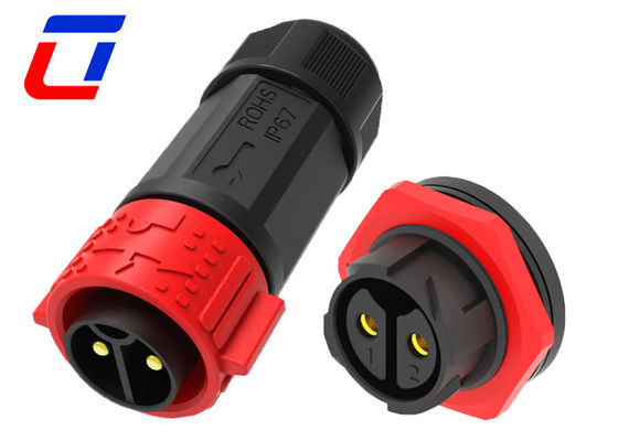 Cabo de bloqueio rápido para bordo Conector impermeável masculino feminino 2 pin 50A com bloqueio de empurrão