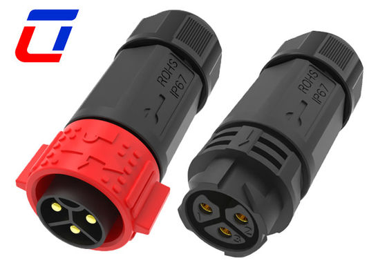Cable de alta tensão 50A Conector macho-fêmea à prova d'água com bloqueio por empurrão