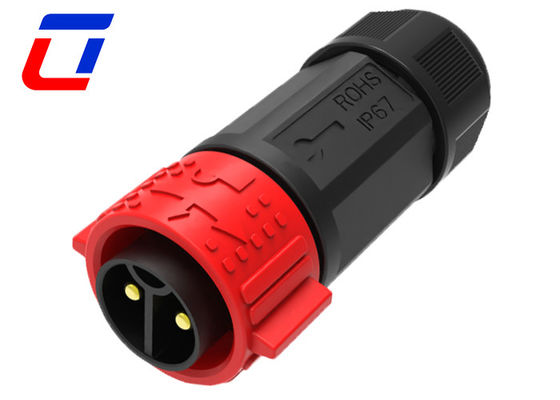 Cabo de bloqueio rápido para bordo Conector impermeável masculino feminino 2 pin 50A com bloqueio de empurrão