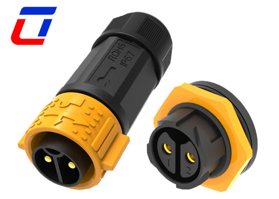 600V 30A M25 Conectores masculinos e femininos à prova d'água 2 pin IP67 Conector de montagem de painel