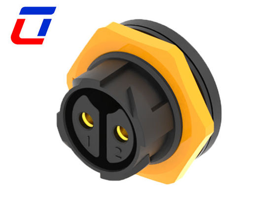 Conector de energia à prova d'água de alta tensão de 600 V IP67 2 pines para equipamentos elétricos