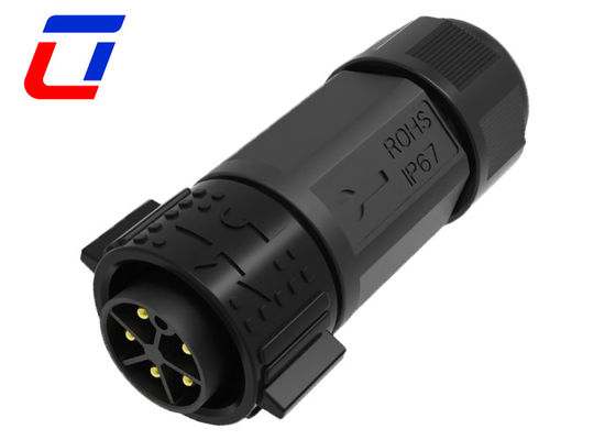 Conector de 5 pines macho e fêmea à prova d'água IP67 30A