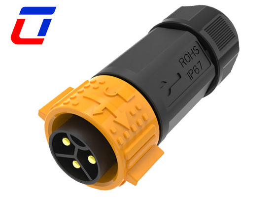 Conector de energia à prova d'água de 3 pines 50A de tipo macho para fêmea
