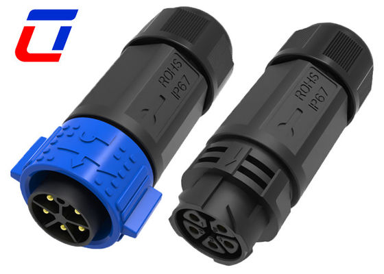Conector de energia industrial à prova d'água 20A Conector de cabo de alimentação à prova d'água de 5 pinos
