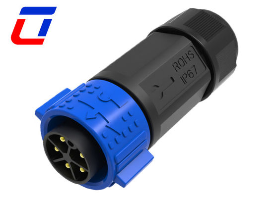 Conector de energia industrial à prova d'água 20A Conector de cabo de alimentação à prova d'água de 5 pinos