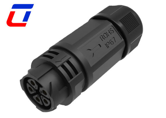 Conector de energia industrial à prova d'água 20A Conector de cabo de alimentação à prova d'água de 5 pinos