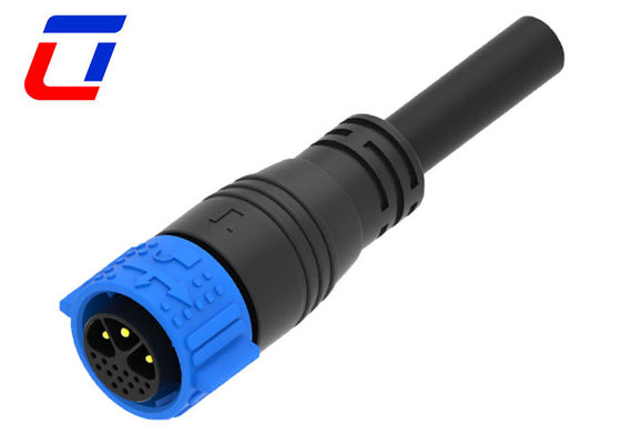16 pin auto-bloqueio IP67 conector de energia 3 pin macho conector de cabo de energia à prova d'água