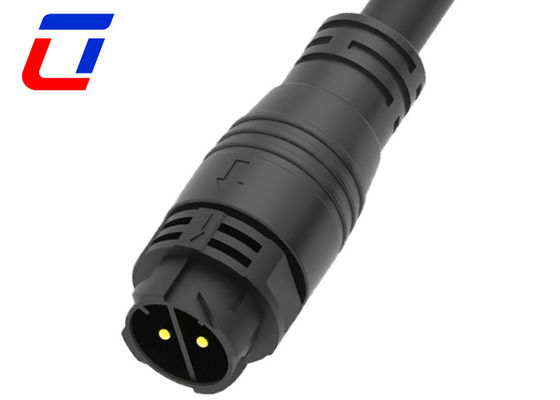 IP67 10 Gauge 2 Pin Waterproof DC Power Connector M25 Conector de cabo de bloqueio rápido
