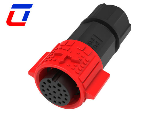 Conector de energia montado em painel industrial de 2 pinos 20 pines Conector de dados à prova d'água