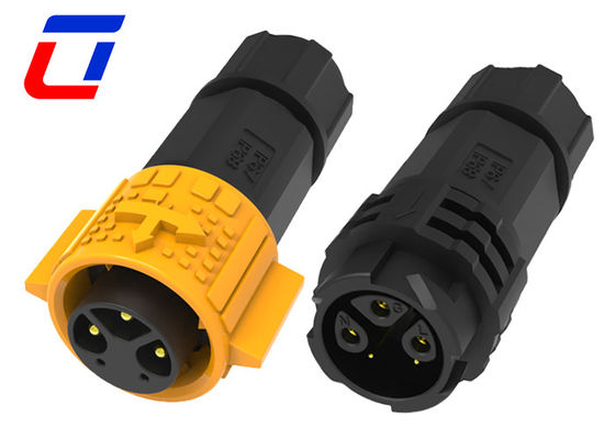 3+2 Pin Conector masculino-feminino à prova d'água 15A Conector de sinal de energia circular