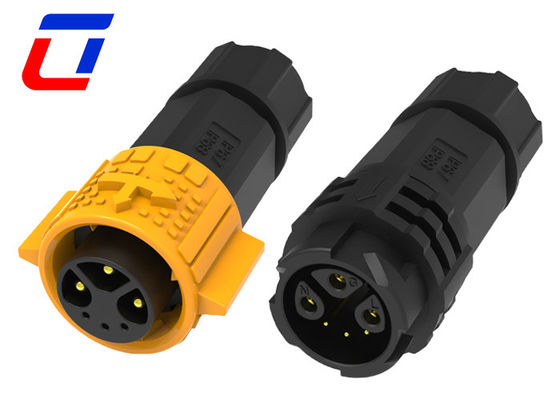 3+3 pin rodado conector circular impermeável IP67 macho conector feminino 6 pin