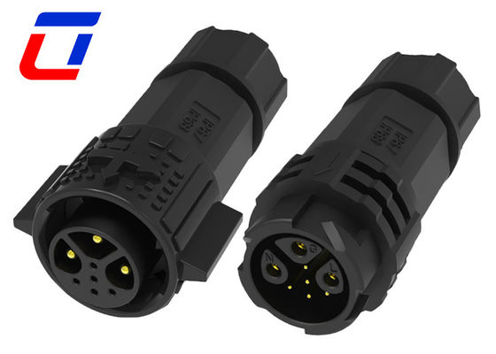 Conector circular à prova d'água IP67 15A 3+5 Pin para iluminação exterior