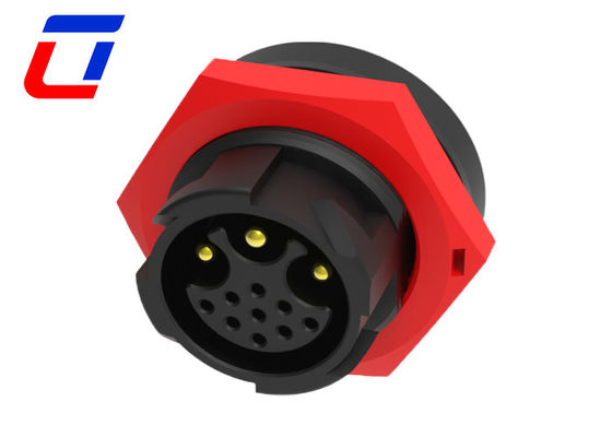 3 9 Pin Plug Socket Conector circular à prova d'água IP67 Conexão de dados e energia