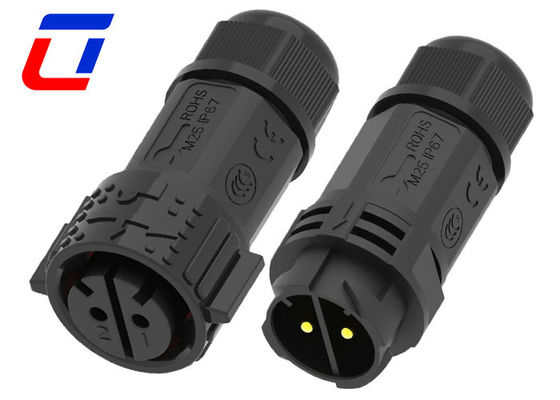 IP67 50A Conector à prova d'água exterior 2 pines Conector de alimentação masculino-feminino