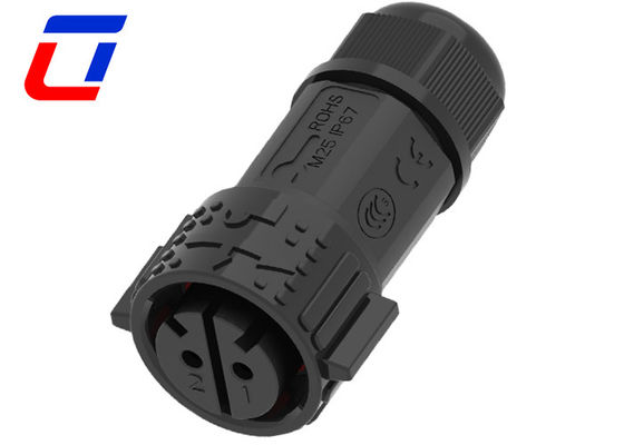 IP67 50A Conector à prova d'água exterior 2 pines Conector de alimentação masculino-feminino