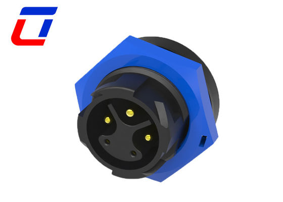 Conector à prova d'água combinado de sinalização de energia para exterior 3+2 Conector montado em painel de 5 pines