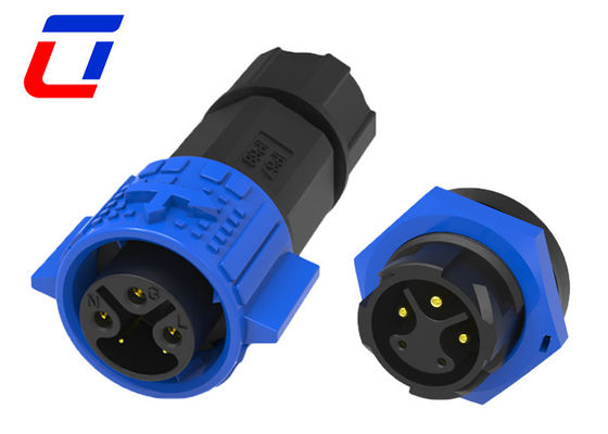 Conector à prova d'água combinado de sinalização de energia para exterior 3+2 Conector montado em painel de 5 pines