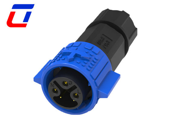 Conector à prova d'água combinado de sinalização de energia para exterior 3+2 Conector montado em painel de 5 pines