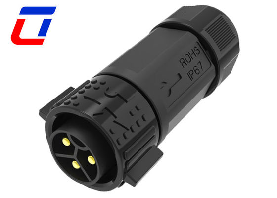 50A 300V Conector de cabo de 3 fases à prova d'água Conector de terminal de parafuso de 3 pinos