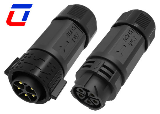 Conector de cabo à prova d'água de 5 pines macho Fêmea Conector de alimentação circular ao ar livre 300V