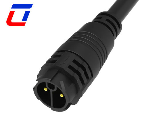 M19 Conector de cabo à prova d'água de calibre 12 de 2 pines, conector masculino-feminino