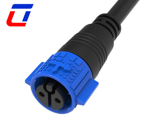M19 Conector de cabo à prova d'água de calibre 12 de 2 pines, conector masculino-feminino