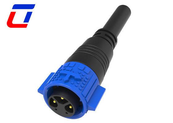 Conector de cabo à prova d'água de baixa tensão de 3 pinos 3+2 M19 Conector montado em painel IP67