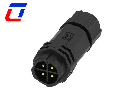 M19 300V 10A Conector LED à prova d'água 4 pinos Conectores de fios de solda à prova d'água