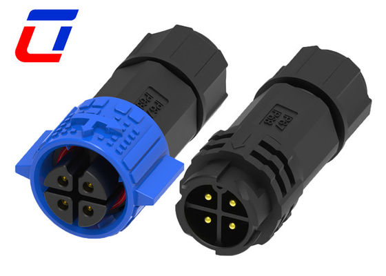 M19 300V 10A Conector LED à prova d'água 4 pinos Conectores de fios de solda à prova d'água