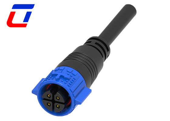 Conector à prova d'água de LED de 4 pinos de cabos femininos