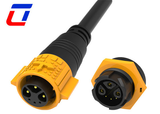 3 Potência 15A 3 Dados 5A Conector LED à prova d'água 6 Pin Conector de cabo à prova d'água