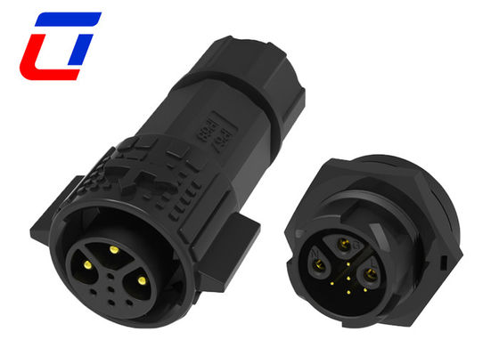 Conectores de LED à prova d'água de 8 pines de nylon de fechadura rápida 12V 3+5 pines de homem para mulher