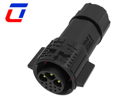Conector LED à prova d'água de 12 pinos 3 Conectores de parede à prova d'água de 9 sinais