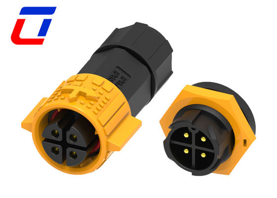 15A Impermeável 4 Pins Plug And Socket Connector M19 Quick Lock Ip67 Conectores Solares