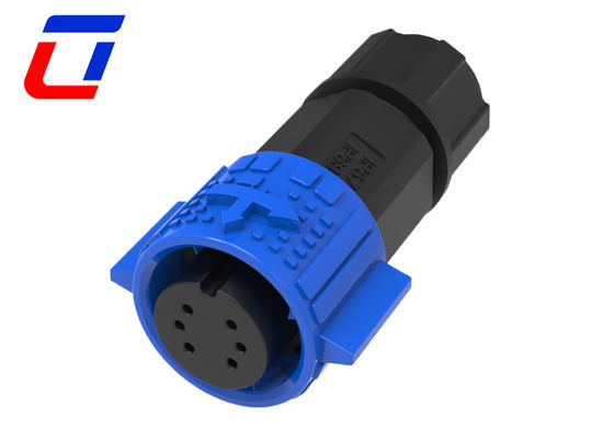 Conector de embraiagem de fio à prova d'água de 6 pines de libertação rápida, macho para fêmea 300V 5A