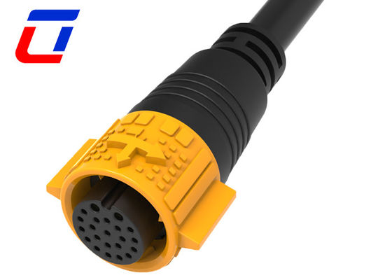 Multi Pin 2+20 Conector de cabo de tomada de plugue à prova d'água 2 Pins Push Lock Quick Release