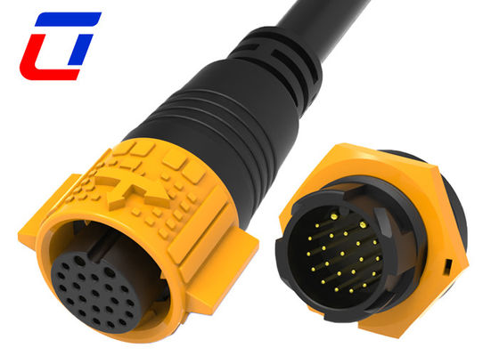 Multi Pin 2+20 Conector de cabo de tomada de plugue à prova d'água 2 Pins Push Lock Quick Release
