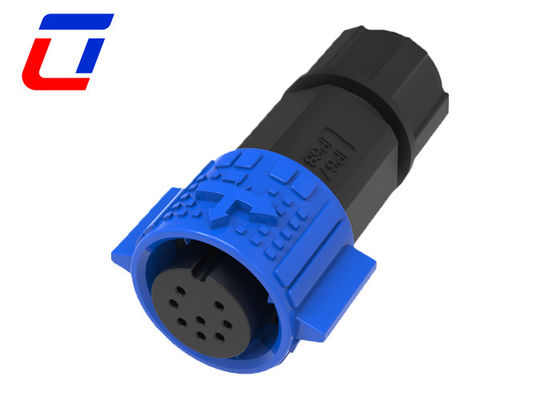 Conectores elétricos de 8 pines de fecho rápido e resistentes à água M19 sinal masculino feminino 300V