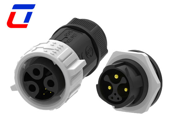 3+2 Pin Panel Mount Waterproof Conector masculino feminino 50A M25 Quick Lock