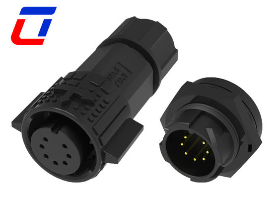M19 Conexão rápida Conector circular à prova d'água Conectores de fio de 7 pines para a placa