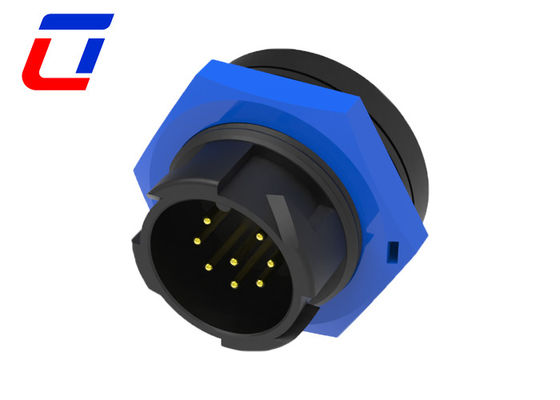 Sinal 5A Bloqueio rápido Conector circular à prova d'água 8 pin M19 Para LED