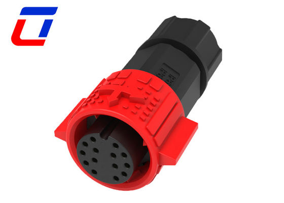 M19 Push Lock Circular 14 Pin Conector macho-fêmea Fios impermeáveis para bordo