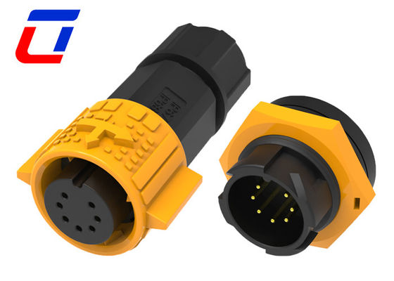 Conector de dados de 7 pines de conector de painel masculino de M19 impermeável