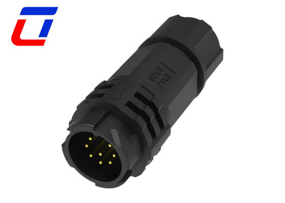 OEM ODM Waterproof 8 Pin Data Connector M19 Push Lock IP67 Conector de fio
