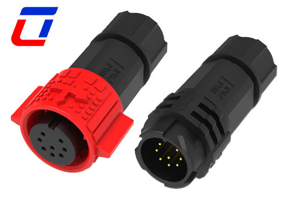 OEM ODM Waterproof 8 Pin Data Connector M19 Push Lock IP67 Conector de fio