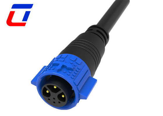 Push Lock Conector de cabo de dados à prova d'água 3 pin Power 4 pin Panel Mount Connector