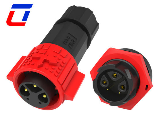 3+2 Pin 15A Conector de dados à prova d'água 300V M19 Conectores circulares de plástico