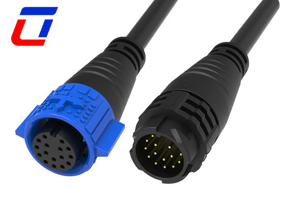 Conector de dados à prova d'água de 18 pines circulares M19 Push Pull Cable To Cable Connectors