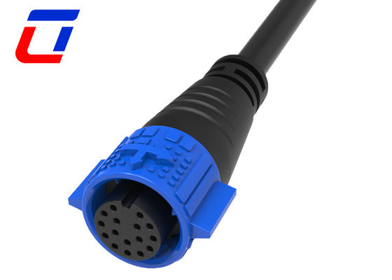 Conector de dados à prova d'água de 18 pines circulares M19 Push Pull Cable To Cable Connectors